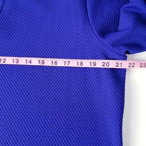 Dana Buchman Royal Blue Knit Blouse‎ Top Size Extra Large - Picture 5 of 7